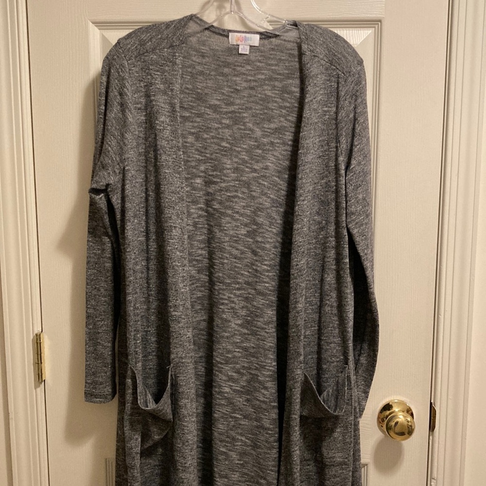 LuLaRoe Women’s Long Sleeved Grey Cardigan (Size L)